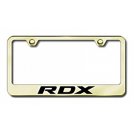 Automotive Gold License Plate Frame - Gold Stainless Steel - LFRDXEG