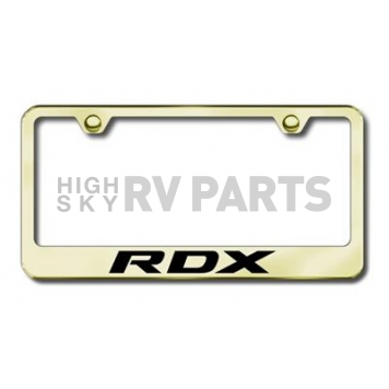 Automotive Gold License Plate Frame - Gold Stainless Steel - LFRDXEG