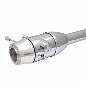 Vintage Parts Steering Column Bell Style - Chrome Plated Stainless Steel Silver 32 Inch - 63121