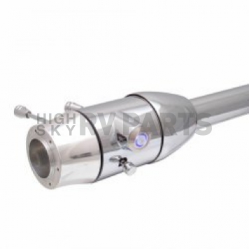 Vintage Parts Steering Column Bell Style - Chrome Plated Stainless Steel Silver 32 Inch - 63121