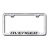 Automotive Gold License Plate Frame - Silver Stainless Steel - GFAVEEC