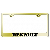 Automotive Gold License Plate Frame - Gold Stainless Steel - LFRENEG