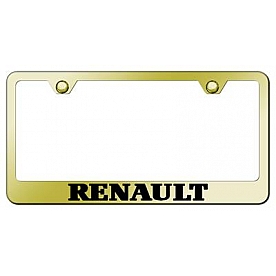 Automotive Gold License Plate Frame - Gold Stainless Steel - LFRENEG