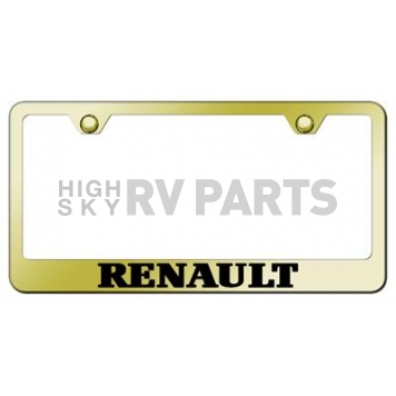 Automotive Gold License Plate Frame - Gold Stainless Steel - LFRENEG