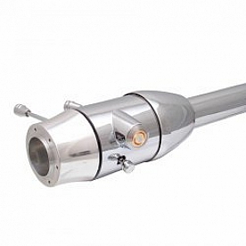Vintage Parts Steering Column Bell Style - Chrome Plated Stainless Steel Silver 32 Inch - 63119
