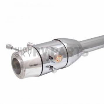 Vintage Parts Steering Column Bell Style - Chrome Plated Stainless Steel Silver 32 Inch - 63119