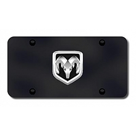 Automotive Gold License Plate - Ram OEM Logo Stainless Steel - RAMOEMCB