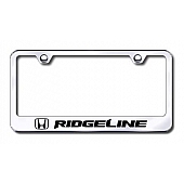 Automotive Gold License Plate Frame - Silver Stainless Steel - LFRIDEC