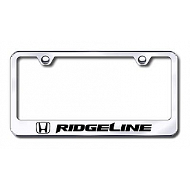 Automotive Gold License Plate Frame - Silver Stainless Steel - LFRIDEC