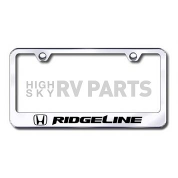 Automotive Gold License Plate Frame - Silver Stainless Steel - LFRIDEC