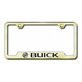Automotive Gold License Plate Frame - Gold Stainless Steel - GFBUIEG