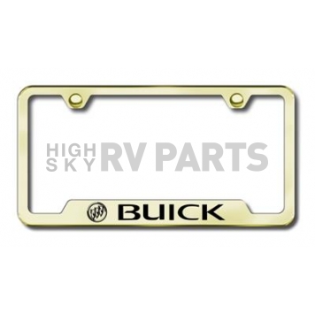 Automotive Gold License Plate Frame - Gold Stainless Steel - GFBUIEG