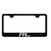 Automotive Gold License Plate Frame - Black Stainless Steel - LFRLEB