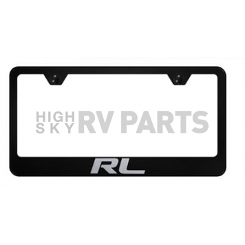 Automotive Gold License Plate Frame - Black Stainless Steel - LFRLEB