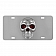 Pilot Automotive License Plate - Skull Stainless Steel - LP205
