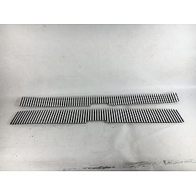 Paramount Automotive Grille Insert - Polished Aluminum 8 Millimeter Vertical Style - 361102