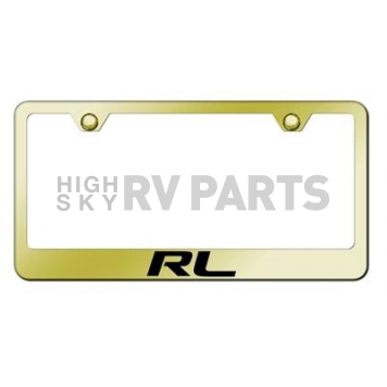 Automotive Gold License Plate Frame - Gold Stainless Steel - LFRLEG