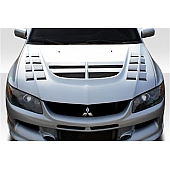 Extreme Dimensions Hood - Fiberglass Reinforced Plastic Black - VT-X - 113605