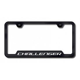Automotive Gold License Plate Frame - Black Stainless Steel - GFCHAEB