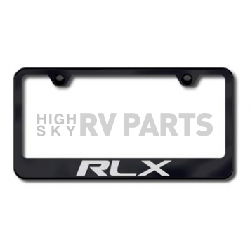 Automotive Gold License Plate Frame - Black Stainless Steel - LFRLXEB