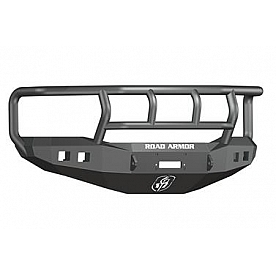 Road Armor Bumper Stealth Titan II 1-Piece Design Steel Black - 406R2B