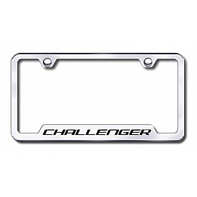 Automotive Gold License Plate Frame - Silver Stainless Steel - GFCHAEC