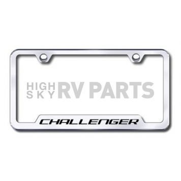 Automotive Gold License Plate Frame - Silver Stainless Steel - GFCHAEC
