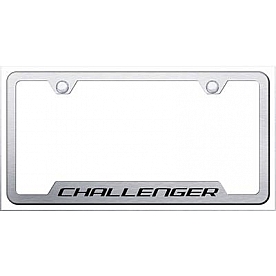 Automotive Gold License Plate Frame - Silver Stainless Steel - GFCHAES