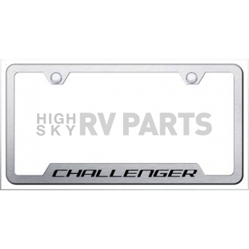 Automotive Gold License Plate Frame - Silver Stainless Steel - GFCHAES