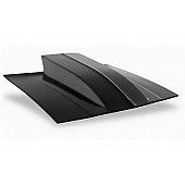 Harwood Fiberglass Hood - Cowl Induction Bare Fiberglass Black - 23106