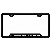 Automotive Gold License Plate Frame - Black Stainless Steel - GFCHEEB