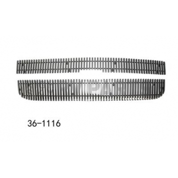 Paramount Automotive Grille Insert - Polished Aluminum 8 Millimeter Vertical Style - 361116
