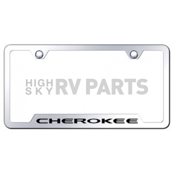 Automotive Gold License Plate Frame - Silver Stainless Steel - GFCHEEC