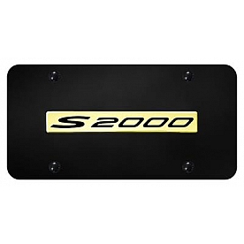 Automotive Gold License Plate - S2000 Stainless Steel - S20NGB