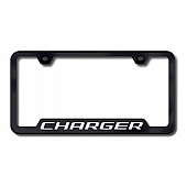 Automotive Gold License Plate Frame - Black Stainless Steel - GFCHGEB