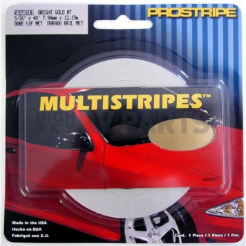 Trimbrite Pinstripe Tape - Double Stripe Vinyl Bright Gold Metallic - R320106-1
