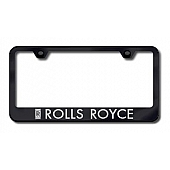 Automotive Gold License Plate Frame - Black Stainless Steel - LFROLEB