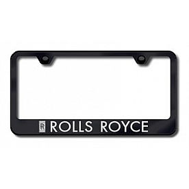 Automotive Gold License Plate Frame - Black Stainless Steel - LFROLEB