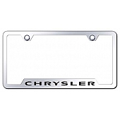 Automotive Gold License Plate Frame - Silver Stainless Steel - GFCHREC