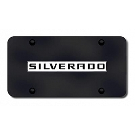 Automotive Gold License Plate - Silverado Stainless Steel - SILNCB