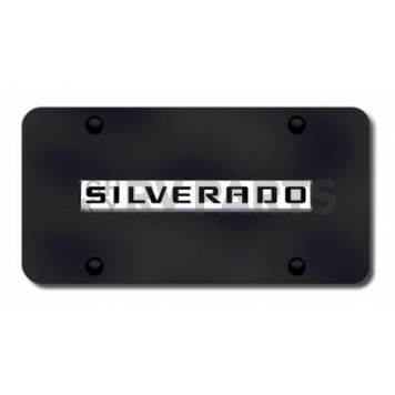 Automotive Gold License Plate - Silverado Stainless Steel - SILNCB
