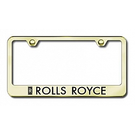 Automotive Gold License Plate Frame - Gold Stainless Steel - LFROLEG