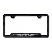 Automotive Gold License Plate Frame - Black Stainless Steel - GFCHRLEB