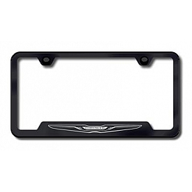 Automotive Gold License Plate Frame - Black Stainless Steel - GFCHRLEB