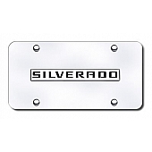 Automotive Gold License Plate - Silverado Stainless Steel - SILNCC