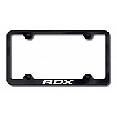 Automotive Gold License Plate Frame - Black Stainless Steel - LFWRDXEB