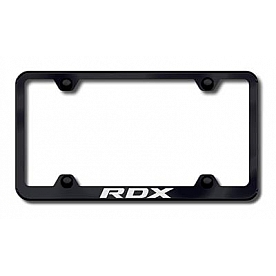 Automotive Gold License Plate Frame - Black Stainless Steel - LFWRDXEB