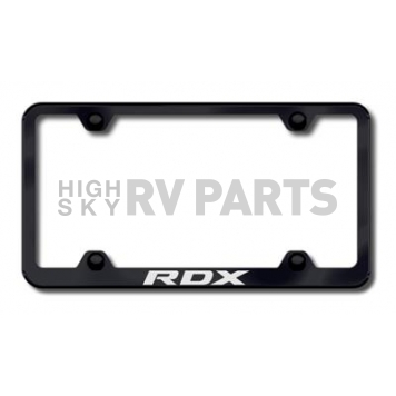 Automotive Gold License Plate Frame - Black Stainless Steel - LFWRDXEB