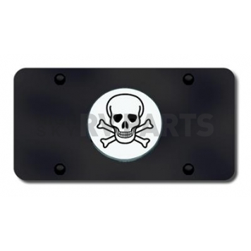 Automotive Gold License Plate - Skull Stainless Steel - SKLCB