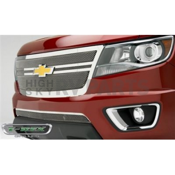 T-Rex Truck Products Grille Insert - Honey Comb Rectangular Polished Stainless Steel - 54268